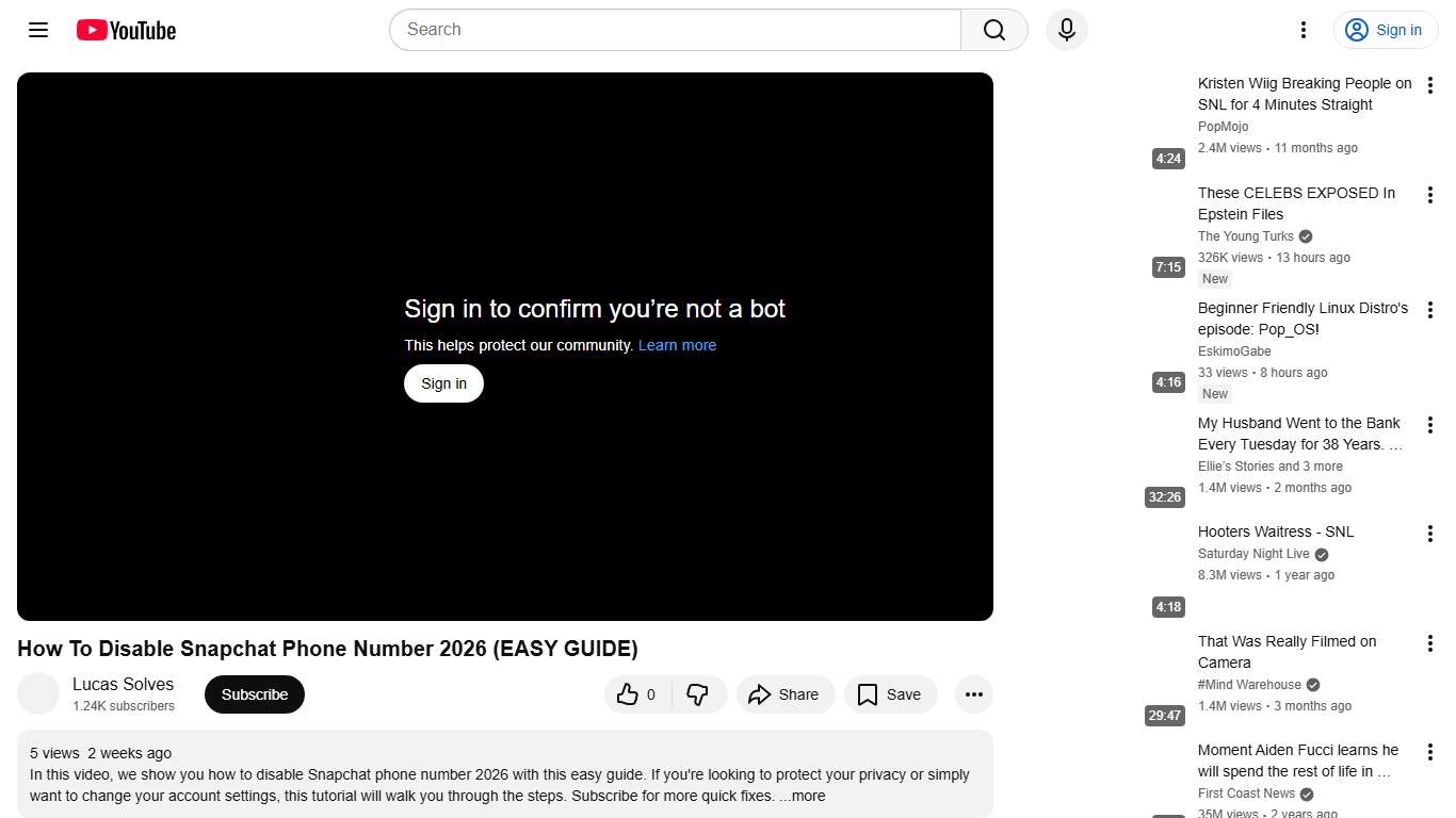 How To Disable Snapchat Phone Number 2026 (EASY GUIDE) - YouTube