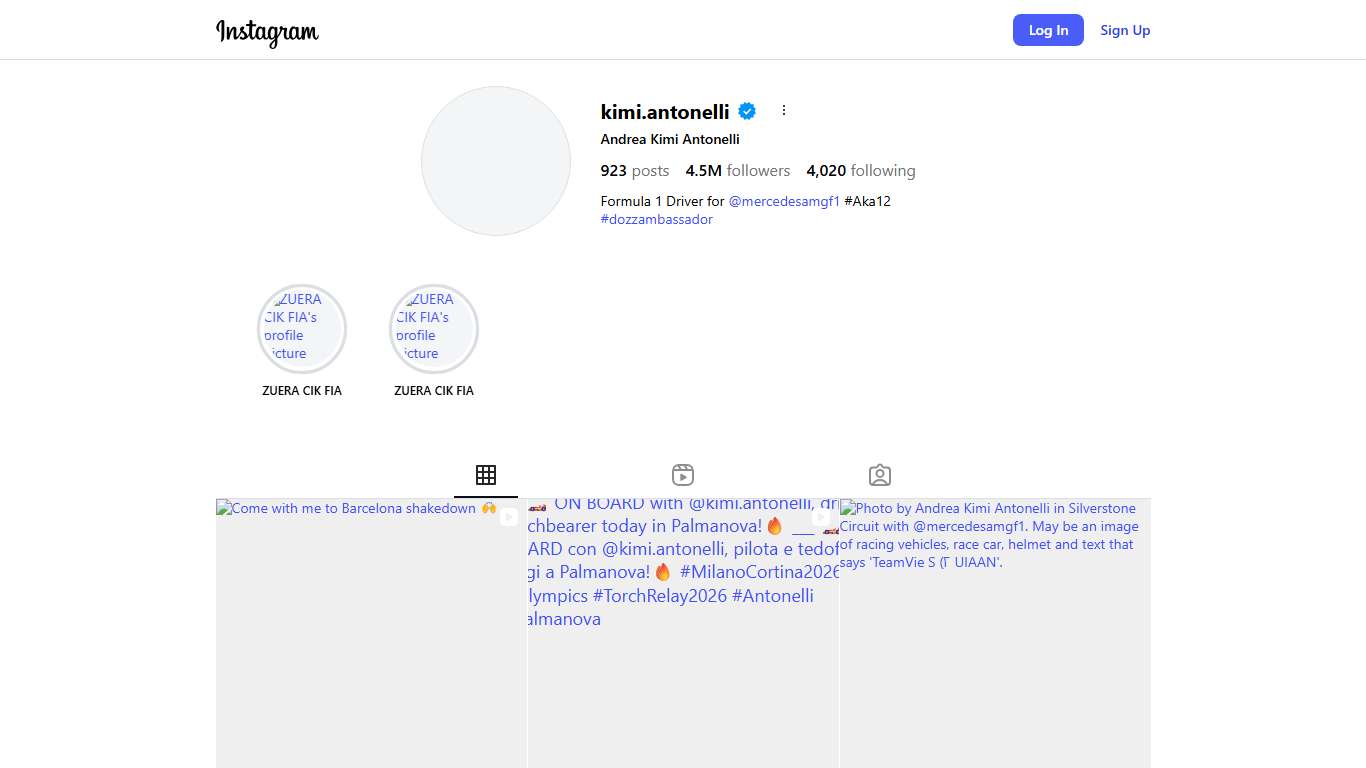 Andrea Kimi Antonelli (@kimi.antonelli) • Instagram photos and videos